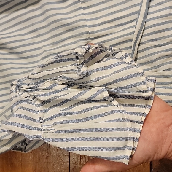 Blue and White Dress w/ Ruffles - Picture 5 of 7